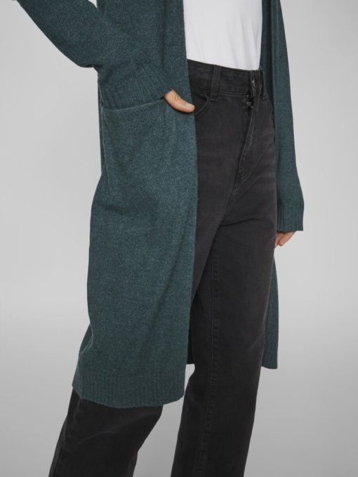 Vila Ril Long Knit Cardigan Ponderosa Pine