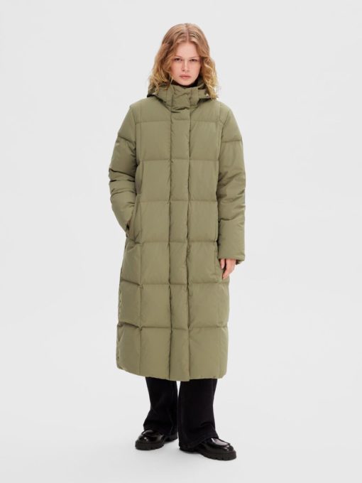 Selected Femme Nita Coat Dusky Green