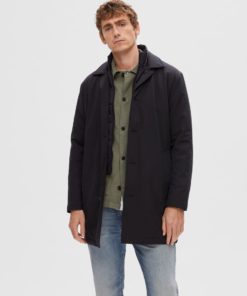 Selected Homme Alvin Padded Coat Black