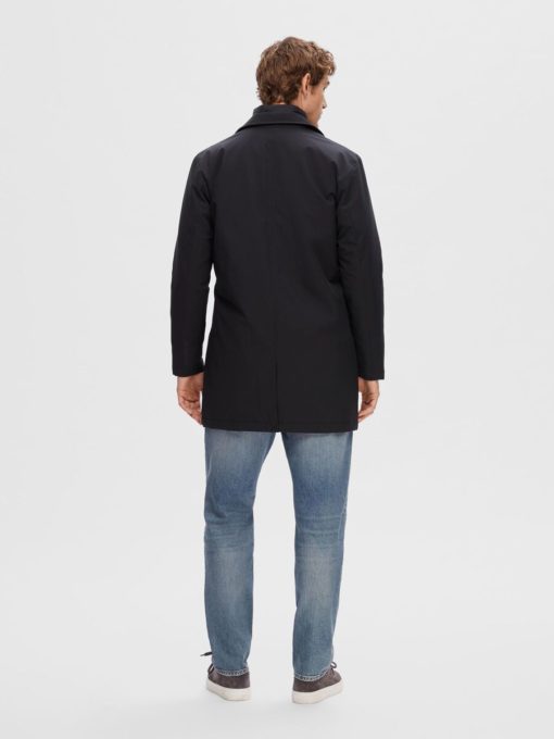 Selected Homme Alvin Padded Coat Black