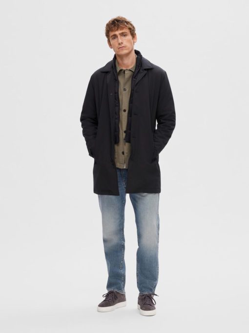 Selected Homme Alvin Padded Coat Black