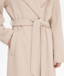 Selected Femme Rosa Wool Coat Sandshell