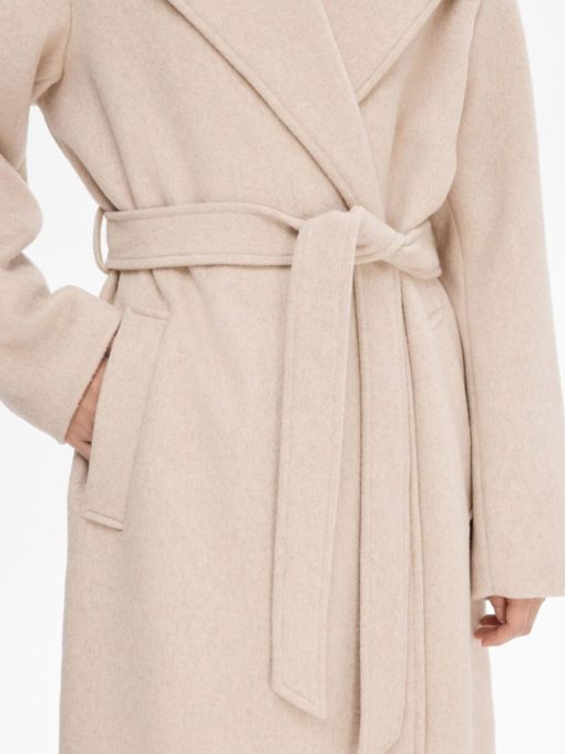 Selected Femme Rosa Wool Coat Sandshell