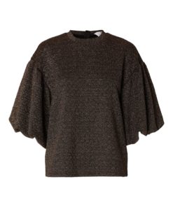 Selected Femme Agnethe Glitter Top Black