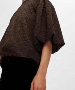 Selected Femme Agnethe Glitter Top Black