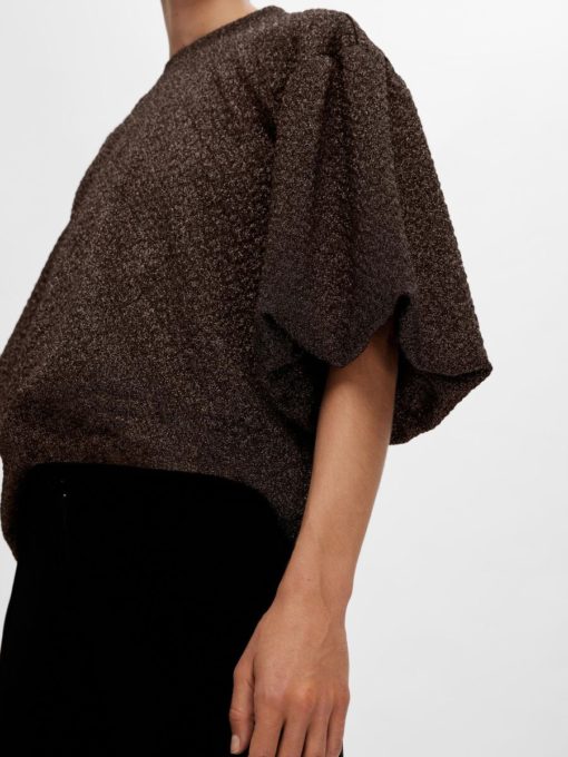 Selected Femme Agnethe Glitter Top Black