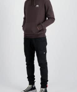 Alpha Industries Basic Hoody Small logo Hunter Brown
