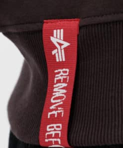 Alpha Industries Basic Hoody Small logo Hunter Brown