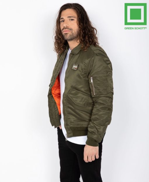Schott CWU Bomber Jacket  Army Khaki