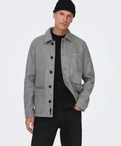 Only & Sons Jax Jacket Light Grey Melange