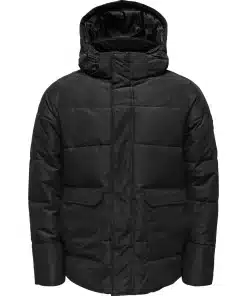 Only & Sons Car Life Quilted Jacket Black