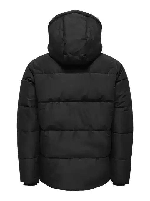 Only & Sons Car Life Quilted Jacket Black