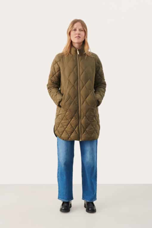 Part Two Olilas Jacket Capers Green