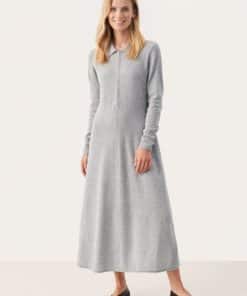 Part Two Cheyenne Dress Light Grey Melange