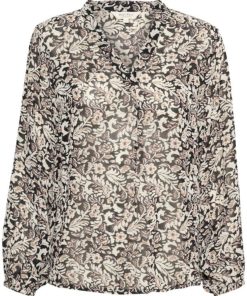 Part Two Ditte Blouse Black Wallpaper Print