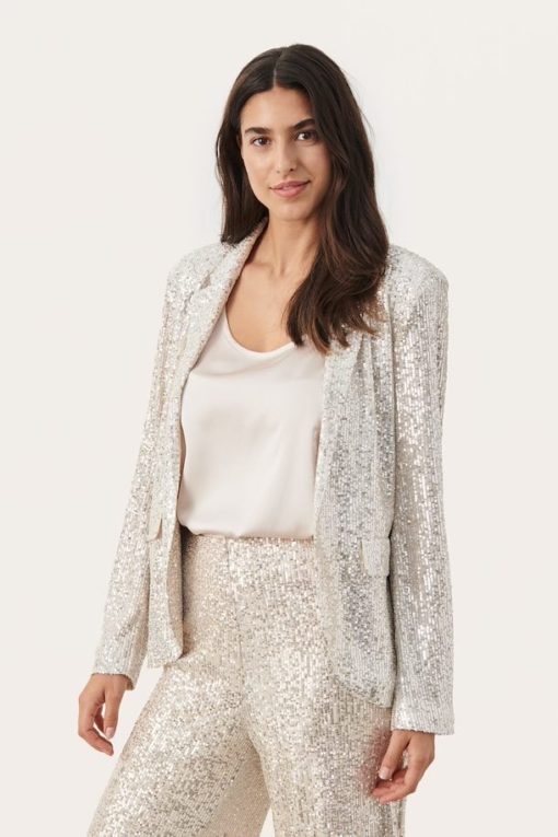 Part Two Darina Blazer Silver