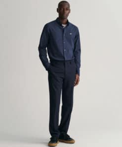 Gant Micro Print Shirt Marine