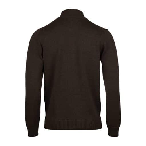 Stenströms Brown Merino Wool Zip Cardigan