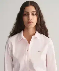 Gant Woman Slim Stretch Oxford Shirt Light Pink