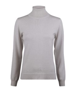 Stenströms Silja Off-White Merino Wool Roll Neck