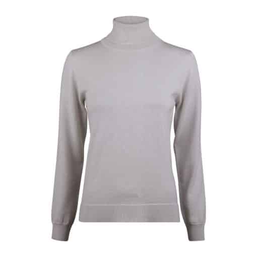 Stenströms Silja Off-White Merino Wool Roll Neck