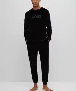 Boss Velour Pants Black