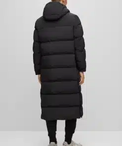 Hugo Mikky Long Puffer Coat Black