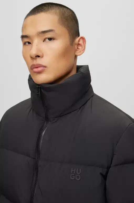 Hugo Mikky Long Puffer Coat Black
