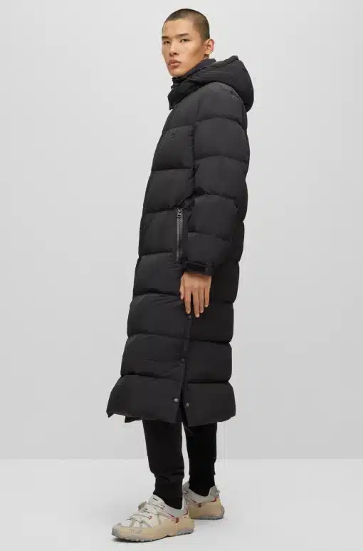 Hugo Mikky Long Puffer Coat Black
