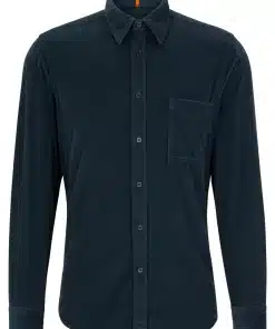 Boss Relegant 6 Corduroy Shirt Dark Green