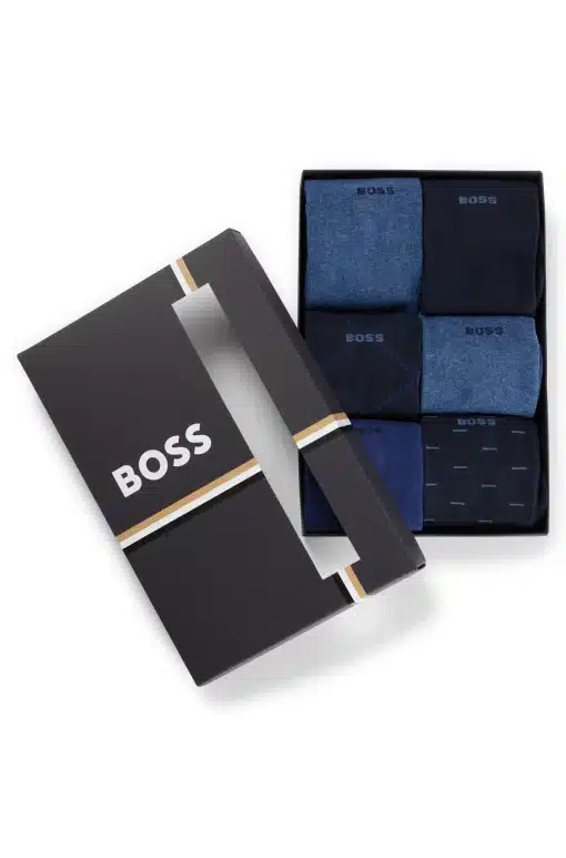 Boss Six-Pack Socks Blue