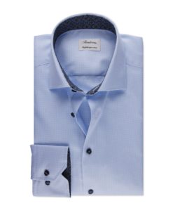 Stenströms Light Blue Contrast Twill Shirt