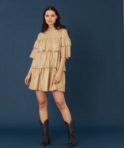 Rue de Femme Bella Dress Gold