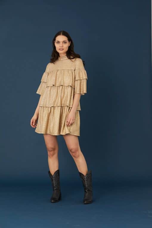 Rue de Femme Bella Dress Gold