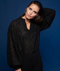 Rue de Femme Clover Blouse Black