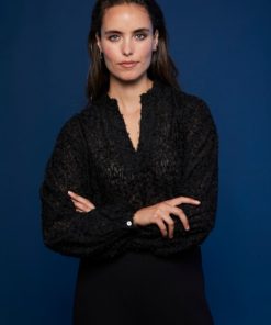 Rue de Femme Clover Blouse Black