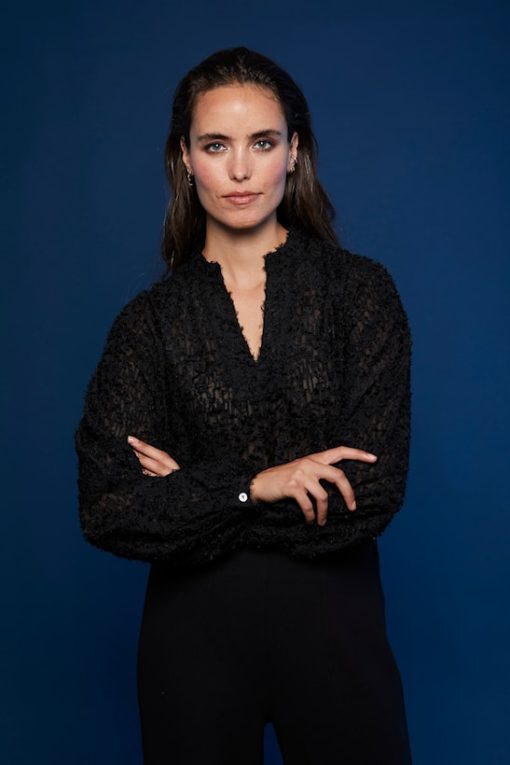 Rue de Femme Clover Blouse Black