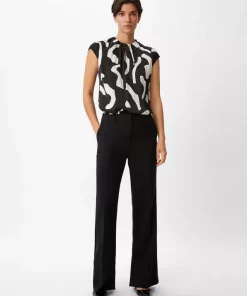 Comma, Blouse Top Black/White