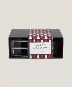 Tommy Hilfiger Adan Leather Belt + Giftbox Testa Di Moro