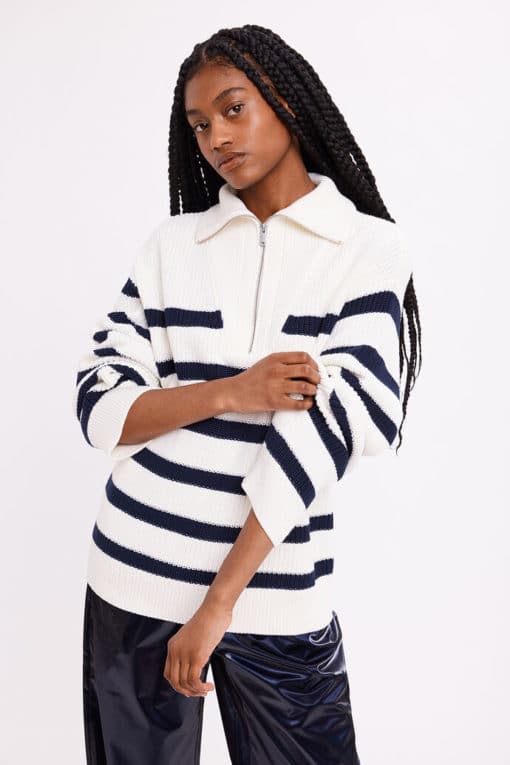 Envii Enmole Knit Navy Stripe