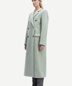 Samsoe & Samsoe Falcon Coat Misty Blue