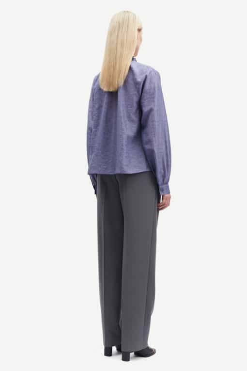 Samsoe & Samsoe Karookhi Blouse Blue Granite Whizz
