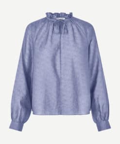 Samsoe & Samsoe Karookhi Blouse Blue Granite Whizz