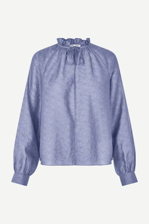 Samsoe & Samsoe Karookhi Blouse Blue Granite Whizz