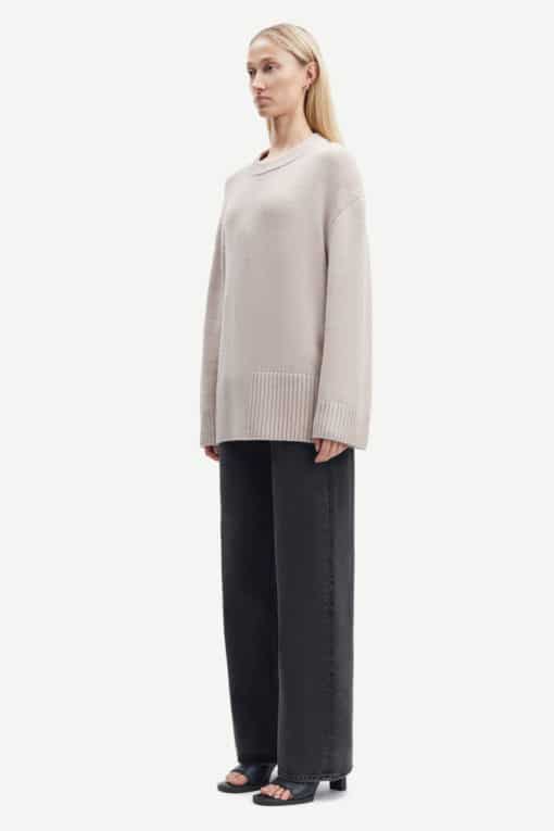Samsoe & Samsoe Eliette Crew Neck Nacreous Clouds