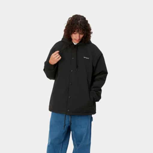 Carhartt WIP Hooded Coach Jacket Black