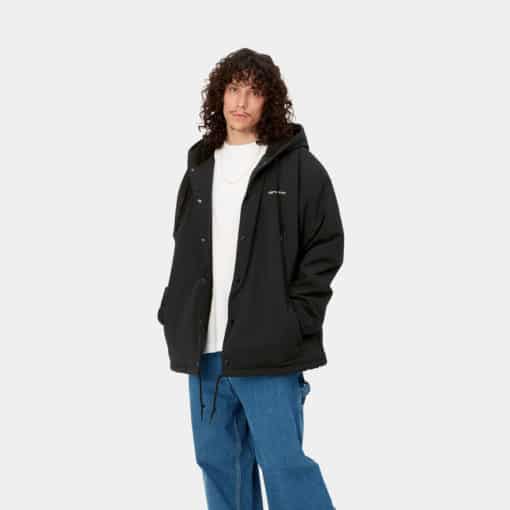 Carhartt WIP Hooded Coach Jacket Black