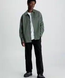 Calvin Klein Cotton Twill Cargo Pant Black