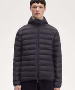 Fred Perry Hooded Insulated Jacket Navy