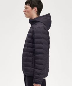 Fred Perry Hooded Insulated Jacket Navy